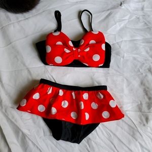 Minnie Mouse bow swimsuit